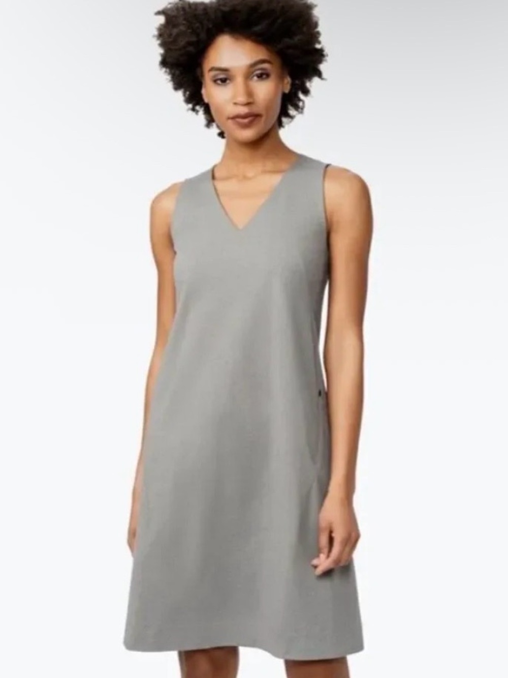 Ministry of Supply 10 V Neck Work Dress Performance Tech Stretchy Easy Care